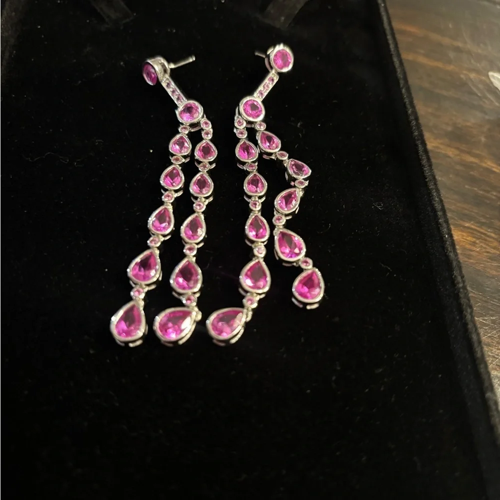 Choose Your Style: 925 Sterling Silver Pink Stone 7